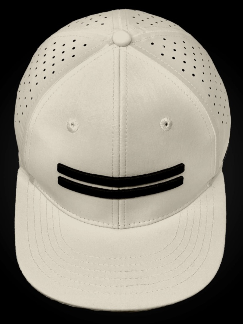 Warstic ⚾️ Warstripe Lightweight Fitted Perforated Stretch Baseball Cap - Bone
